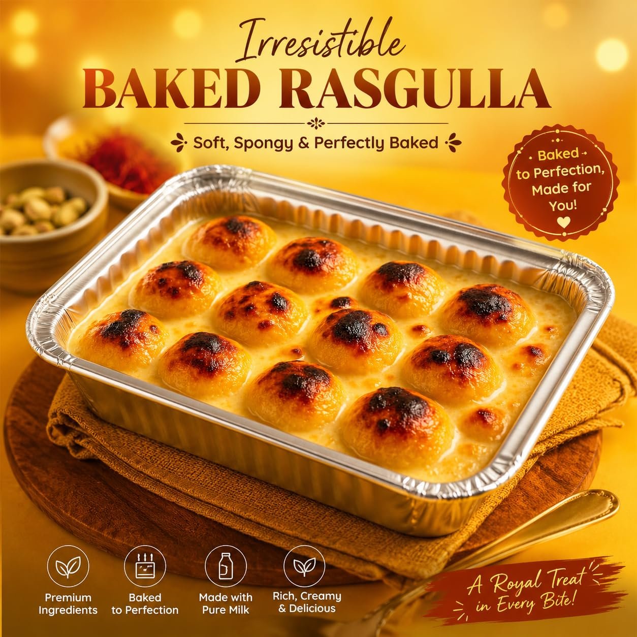 Baked Roshogolla - The Gourmet Revolution of Bengal’s Icon