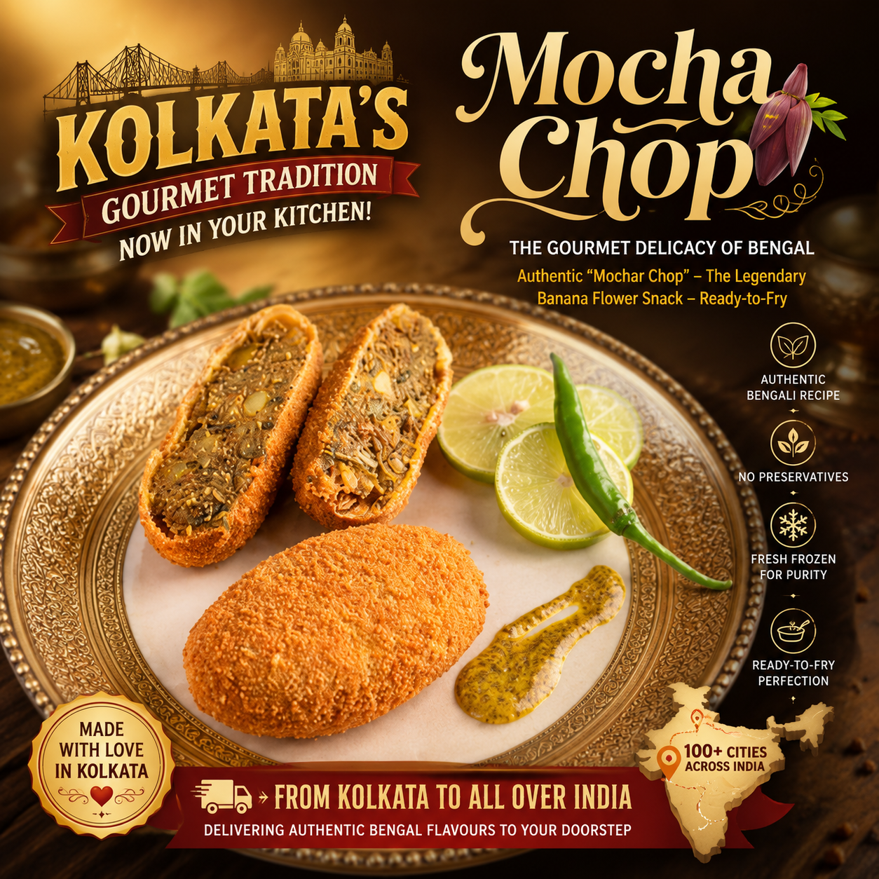 Mocha Chop - The Gourmet Delicacy of Bengal, Now Ready in Your Kitchen