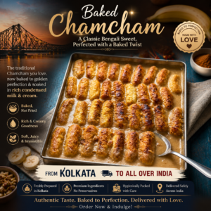 Baked Chamcham - The Gourmet Transformation of Bengal’s Classic Sweet