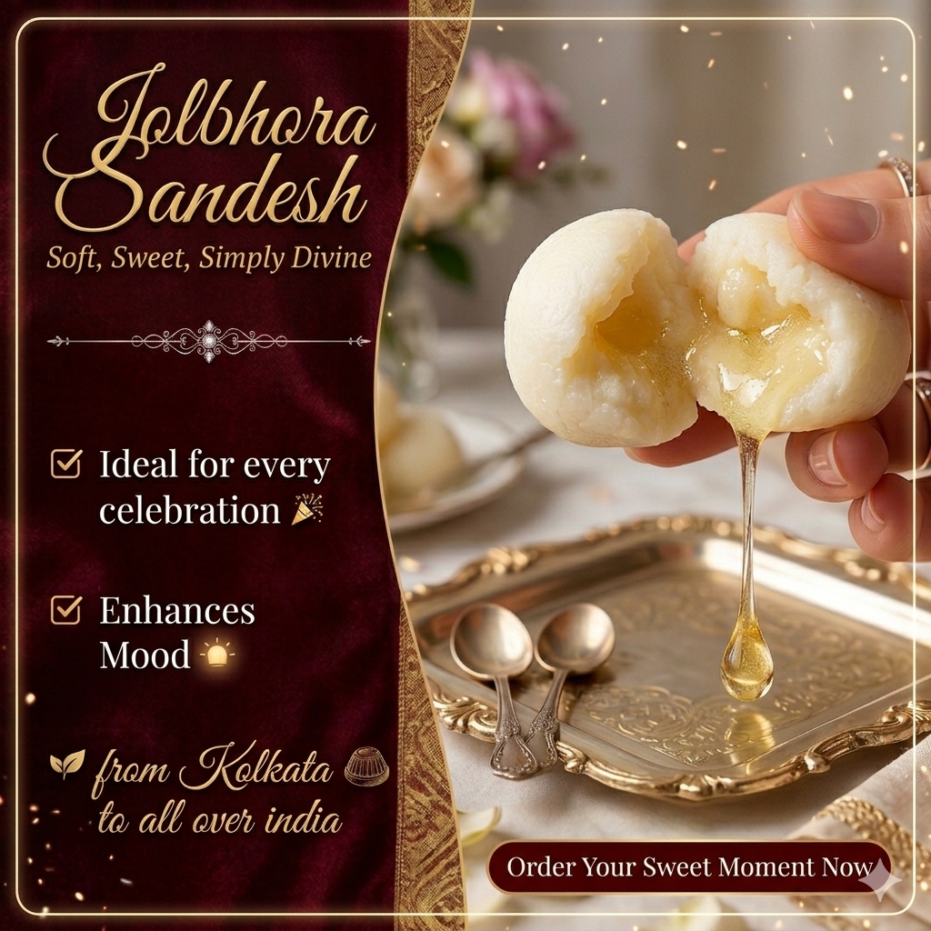 Jolbhora Sandesh - The Classic Bengali Sweet with a Liquid Heart