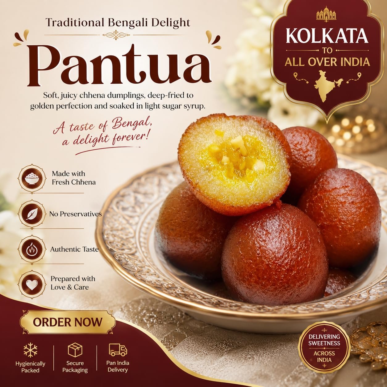 Pantua - The Golden-Brown Heart of Bengal’s Sweet Heritage
