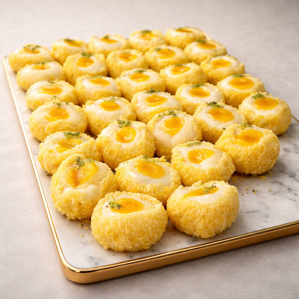 Malai Kheermohon Sandesh - A Tropical Twist on Kolkata’s Royal Sweet