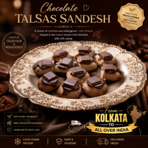 Chocolate Talsas Sandesh - The Iconic Palmyra Shape with a Cocoa Soul