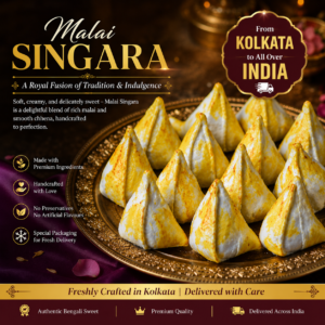 Malai Singara Sandesh - Kolkata’s Creamy "Samosa" Masterpiece