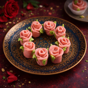 Valentine Rose Kaju Sandesh - The Ultimate Fusion Gift for Your Loved Ones