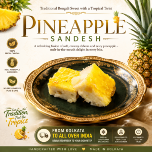 Pineapple Sandesh - A Tropical Symphony of Kolkata’s Finest Chhena