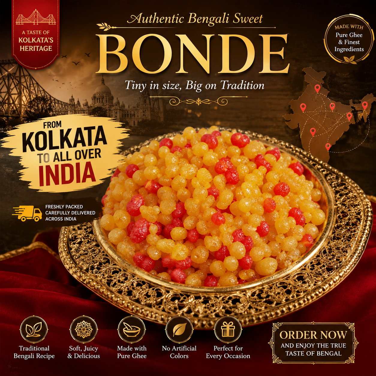Authentic Kolkata Bonde: The Syrupy Soul of Kolkata’s Traditions