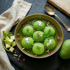 Kanchha Aam Rasgulla -The Tangy, Zesty Revolution of Kolkata’s Confectionery