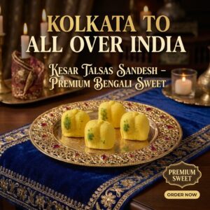 Kesar Talsas Sandesh - The Saffron-Stained Crown of Kolkata’s Korapak Tradition
