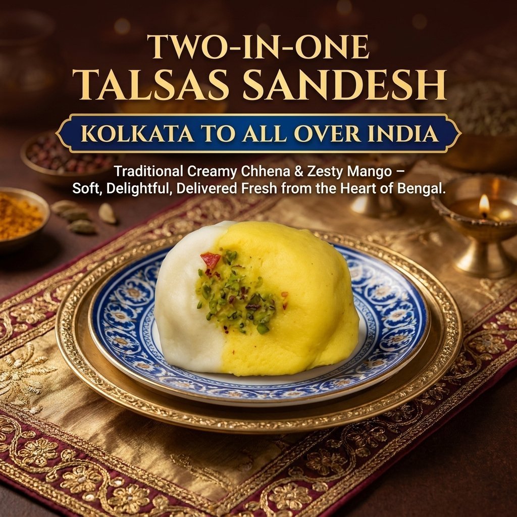 Two-in-One Talsas Sandesh - A Dual-Flavour Masterpiece from the Heart of Bengal