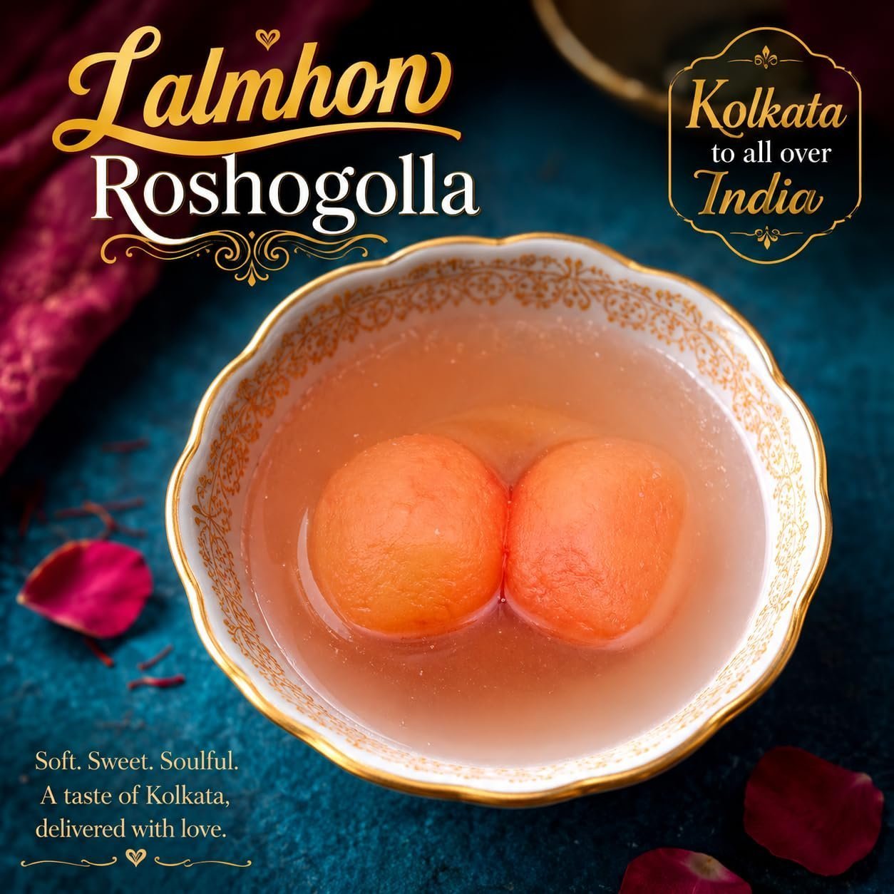 Lalmohon Roshogolla - The Caramelized Jewel of Bengal