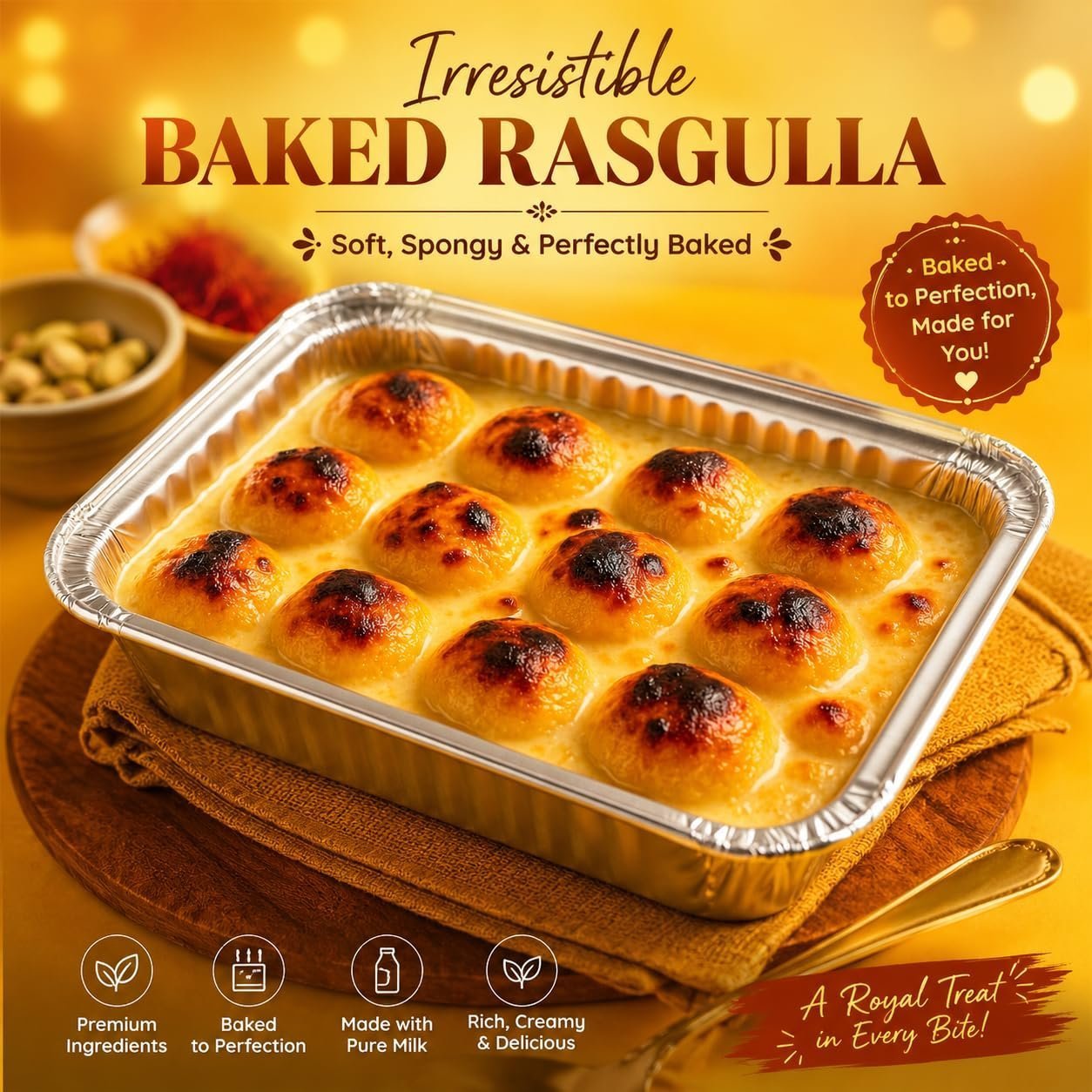 Baked Roshogolla - The Gourmet Revolution of Bengal’s Icon
