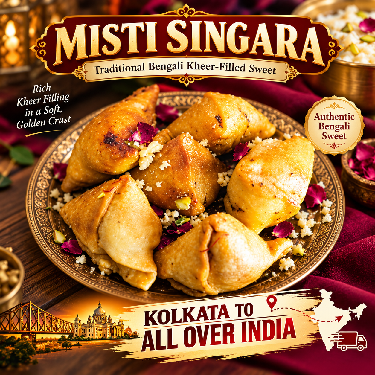 Misti Singara (Kheer-er Shingara): The Legendary Sweet Samosa of Bengal